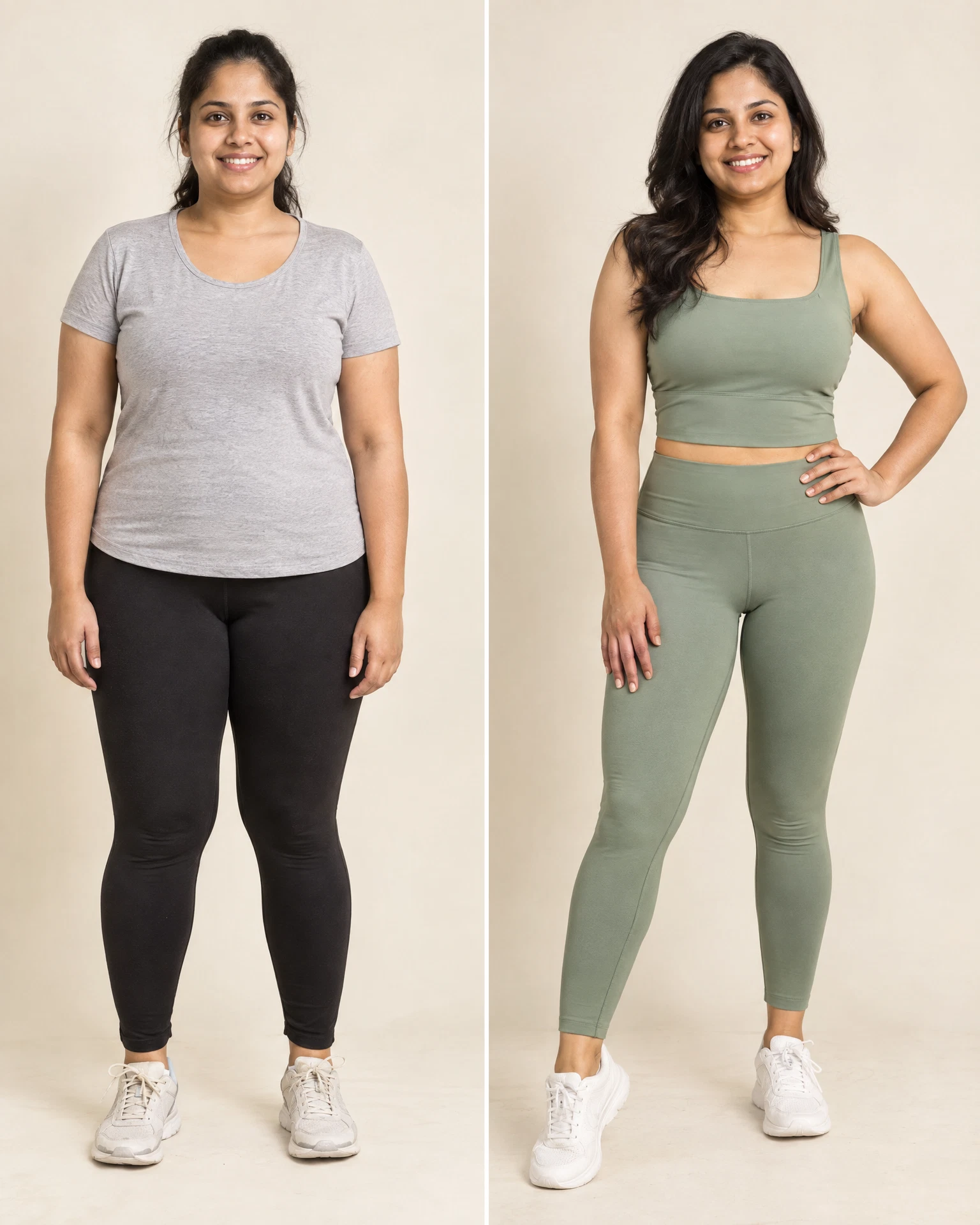 Ayesha's respectful before and after wellness portraits
